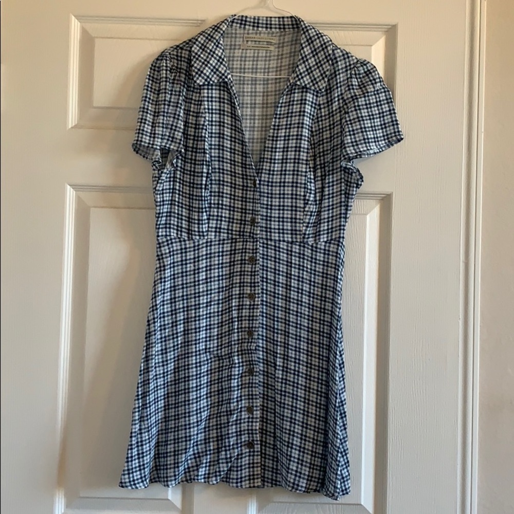 Skater Style blue checkered dress